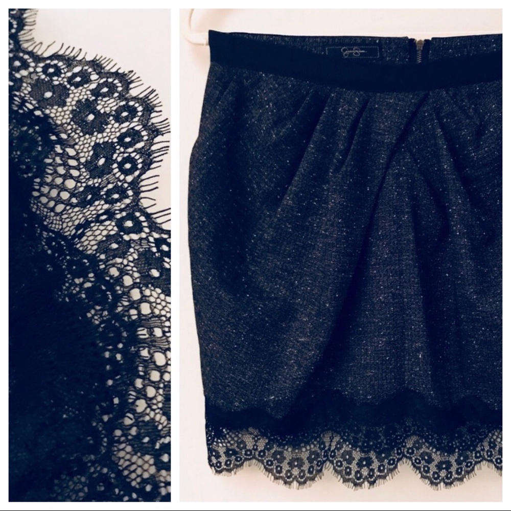 NWT Jessica Simpson lace hem skirt w/pockets sz3/4